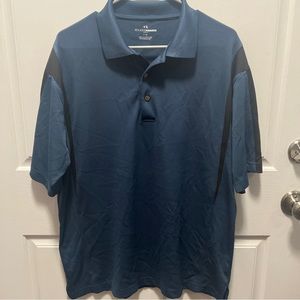 Grandslam golf polo shirt mens Sz large 100% polyester performance shirt